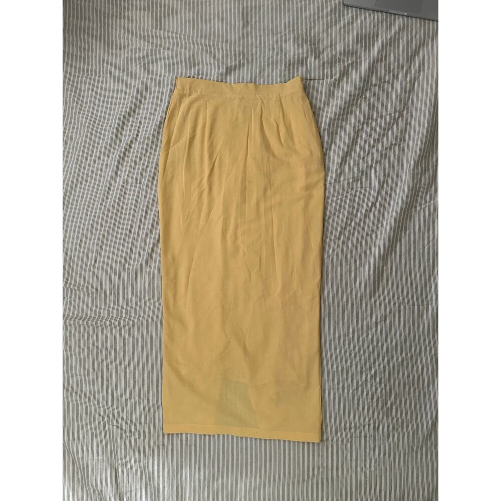 Paper Heart Yellow Maxi Skirt